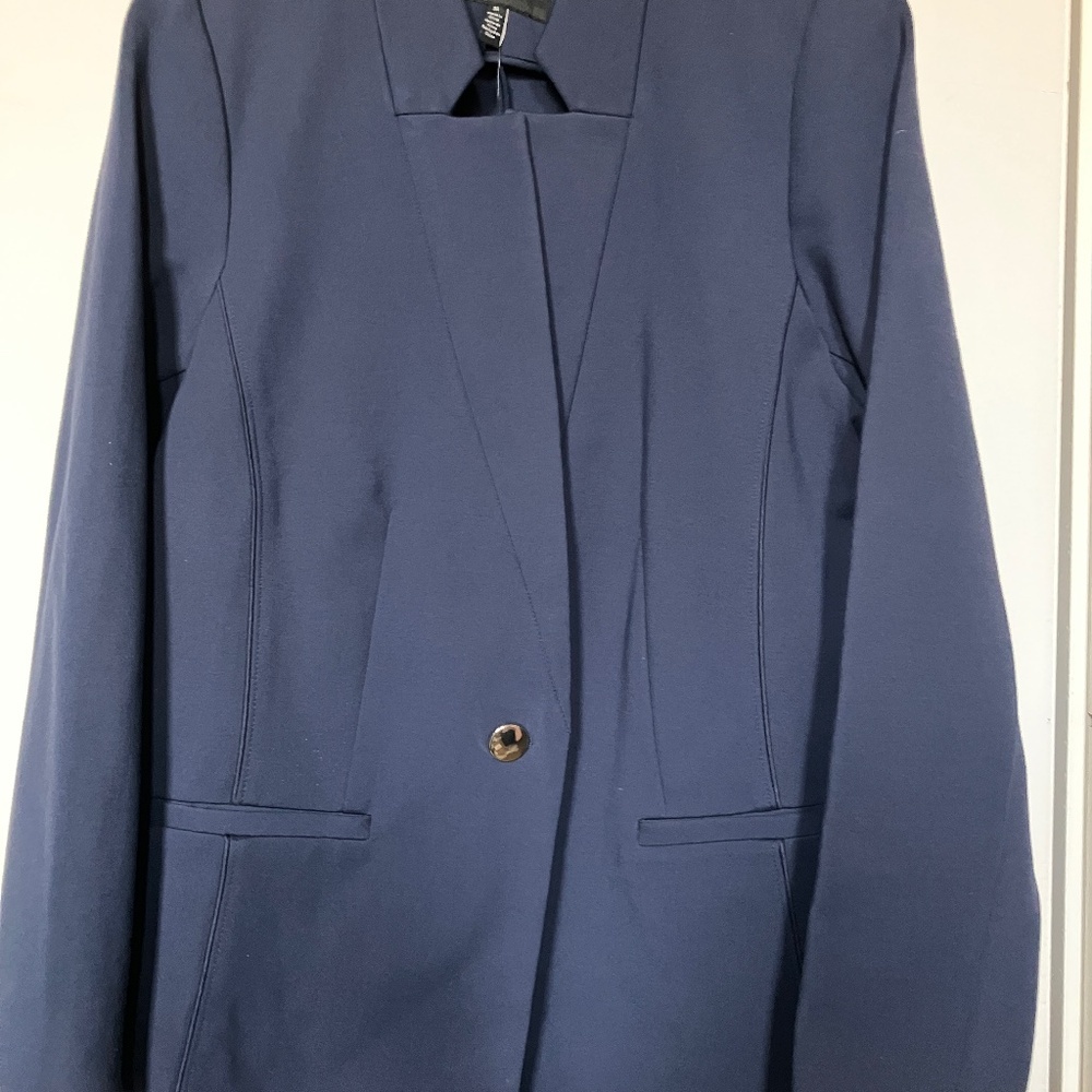 Eloquii "The Ultimate Stretch" Maritime Blue Blazer/Jacket. Size 16. New w/Tags.